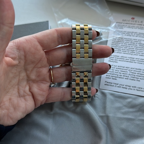 Michele | Michele Sport Sail Large Two-Tone Authentic Watch - Picture 8 of 8